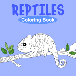 Reptiles Coloring Book