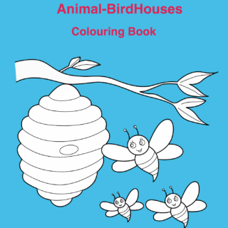 Animal Bird Houses Coloring Book