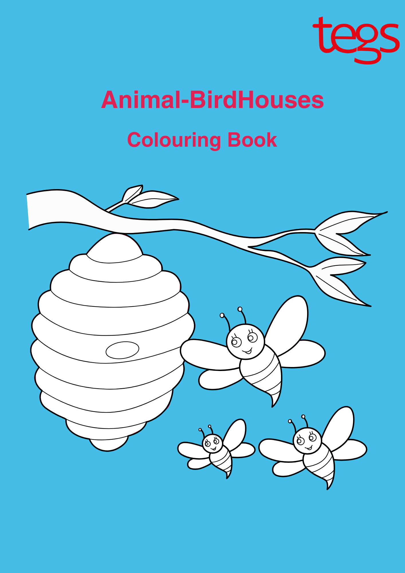 Animal Bird Houses Coloring Book