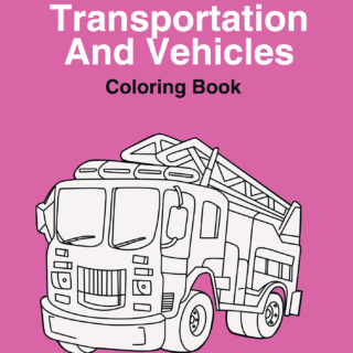 Transportation and Vehicles Coloring Book