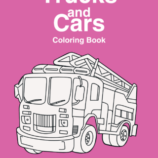 Trucks and Cars Coloring Book