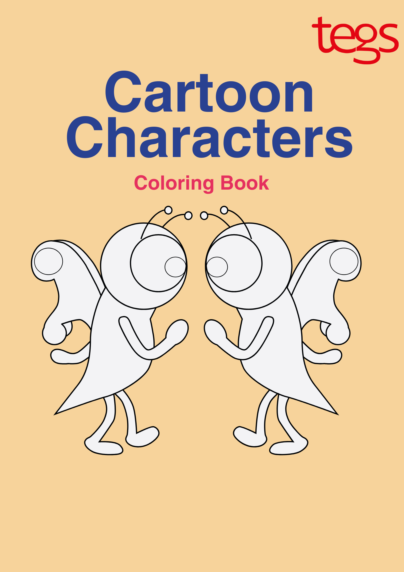 Cartoon Characters Coloring Book