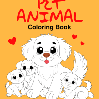 Pet Animal Coloring Book