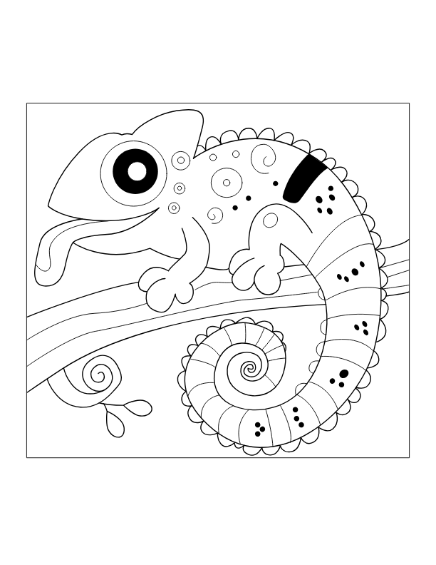 Chameleons Coloring Book - Image 3