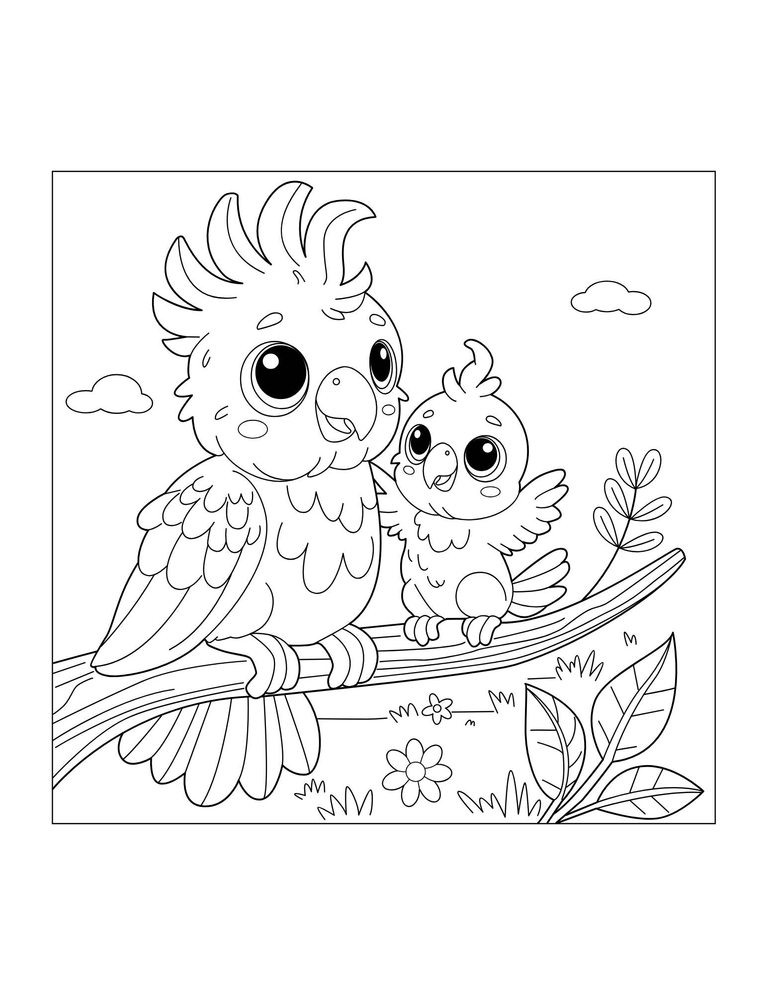 Cockatoos Coloring Book - Image 3