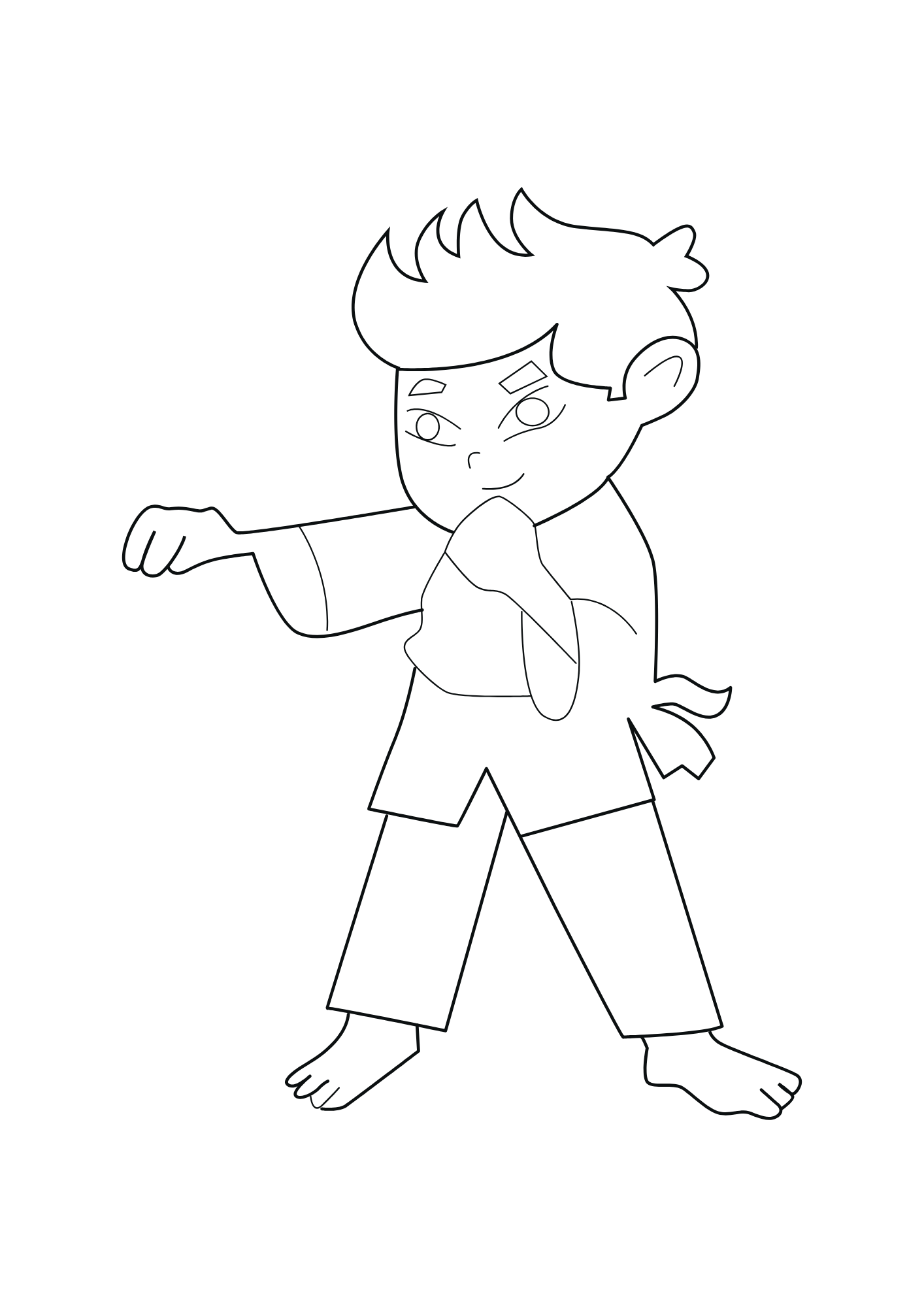 Action Words Coloring Book - Image 4