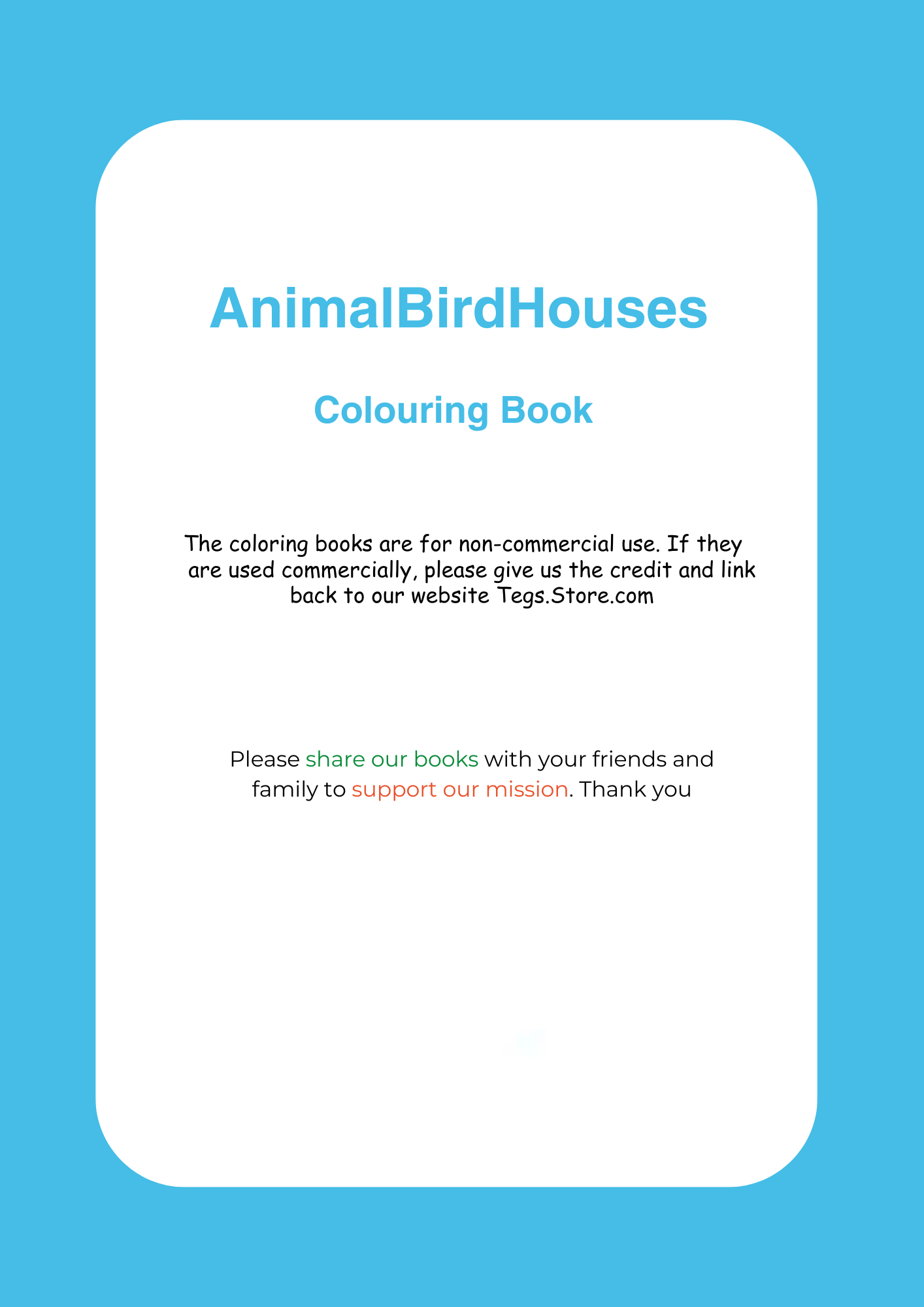 Animal Bird Houses Coloring Book - Image 5