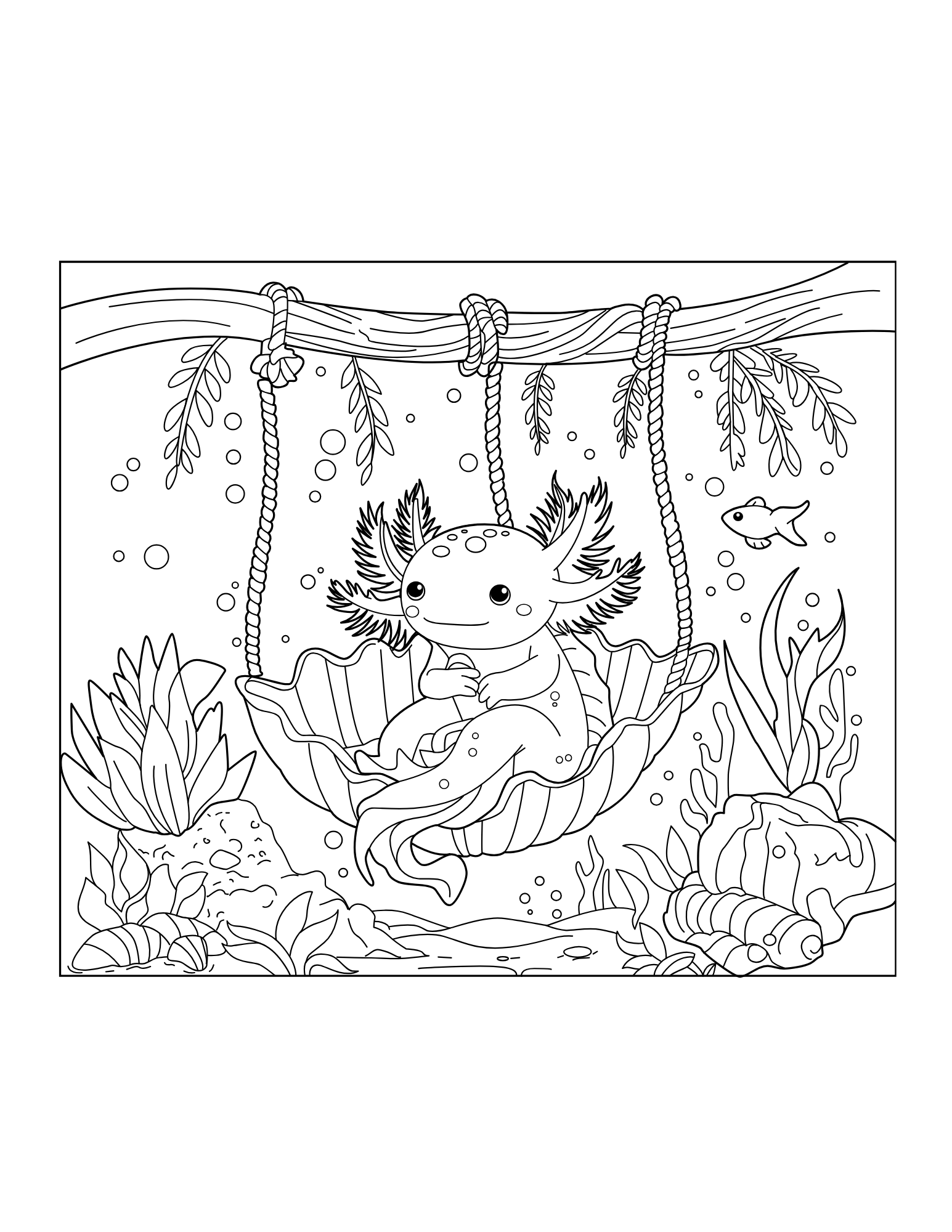 Axolotls Coloring Book - Image 4