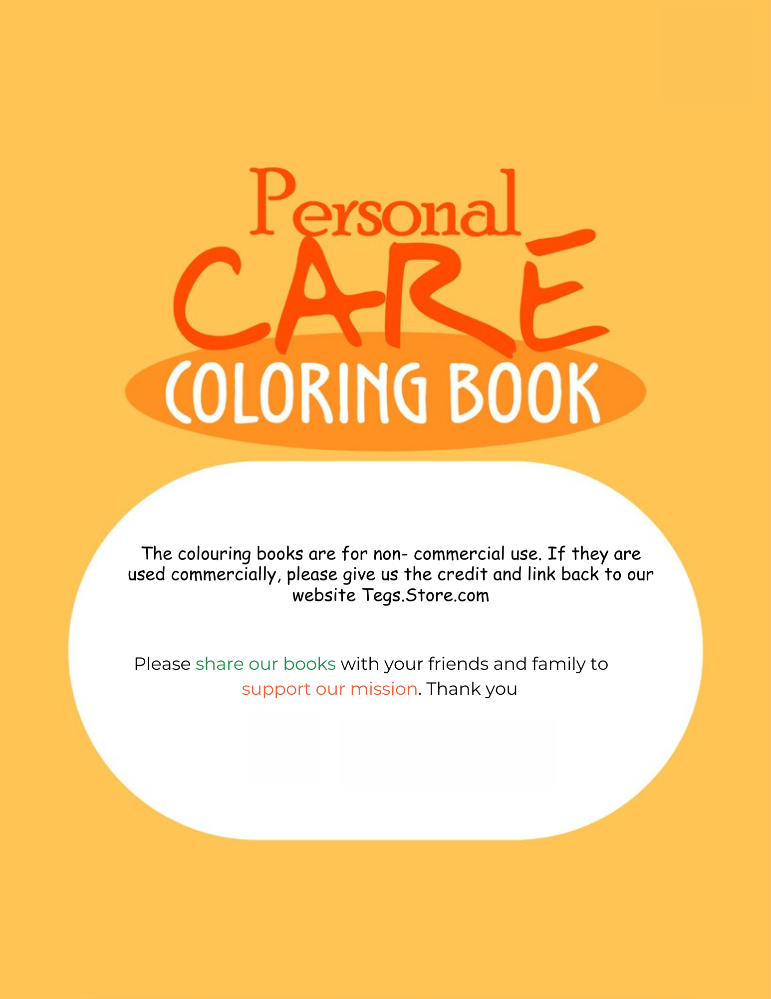 Personal Care Coloring Book - Image 5