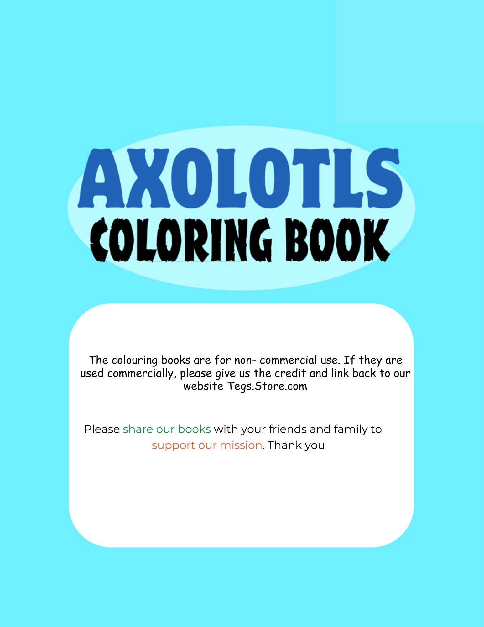 Axolotls Coloring Book - Image 5