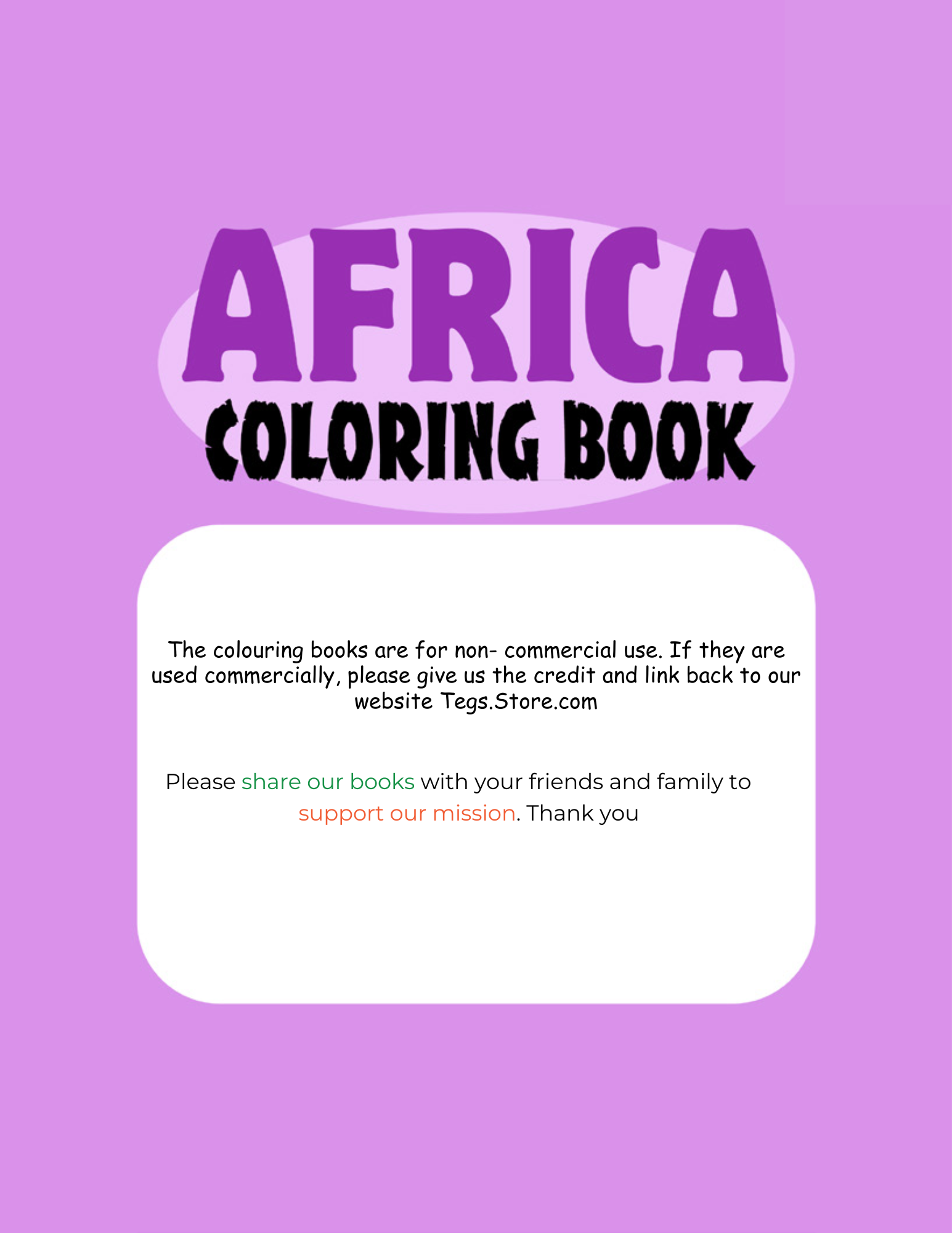 Africa Coloring Book - Image 5