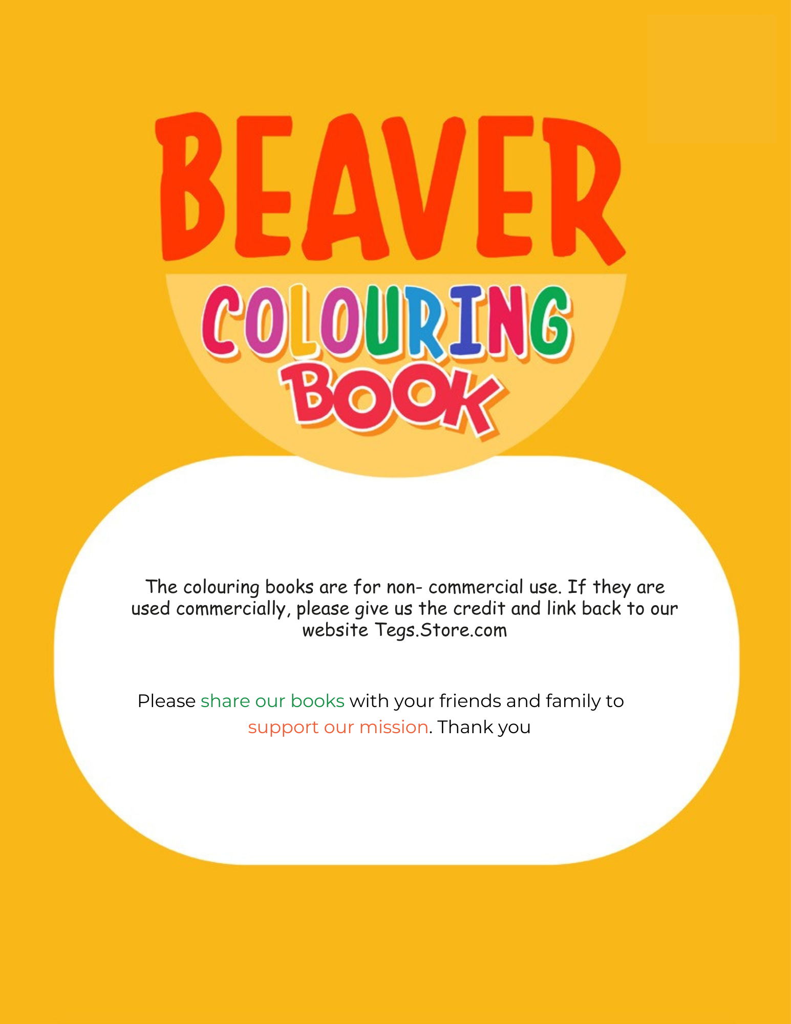 Beaver Coloring Book - Image 5