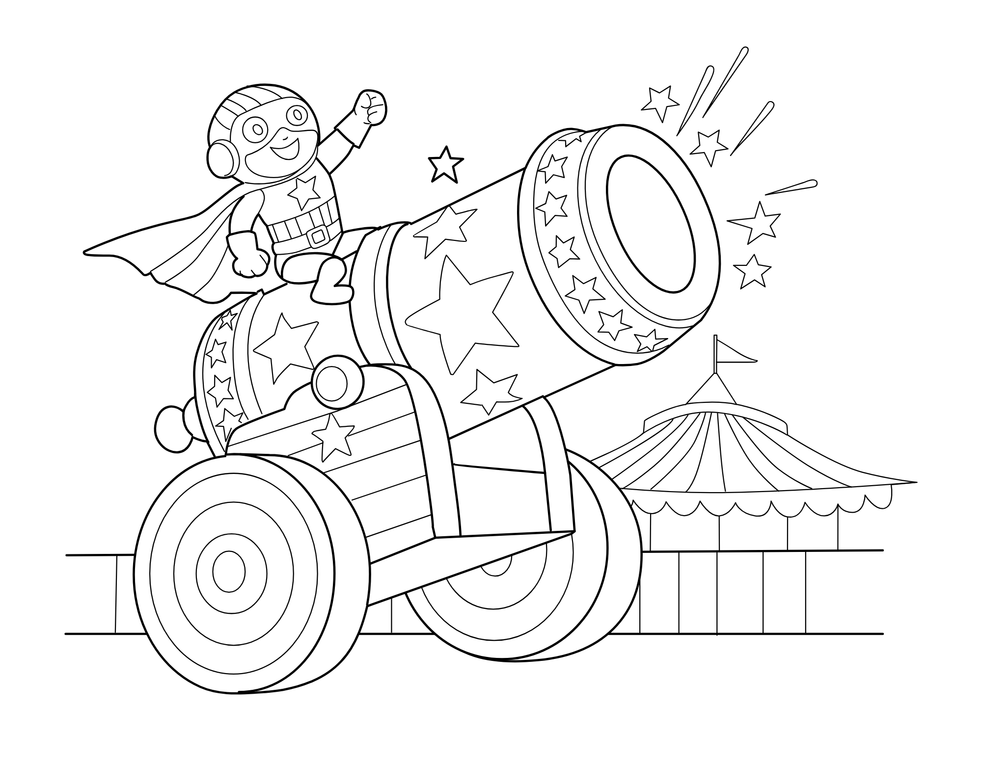 Circus Coloring Book - Image 4
