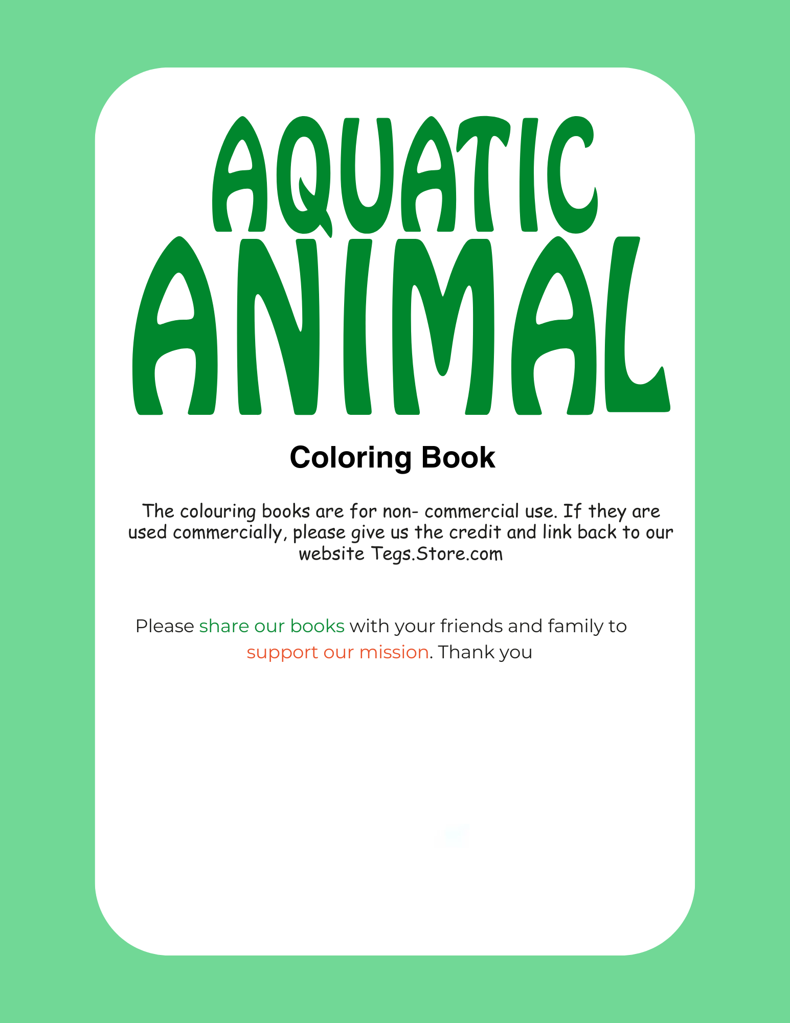 Aquatic Animal Coloring Book - Image 5