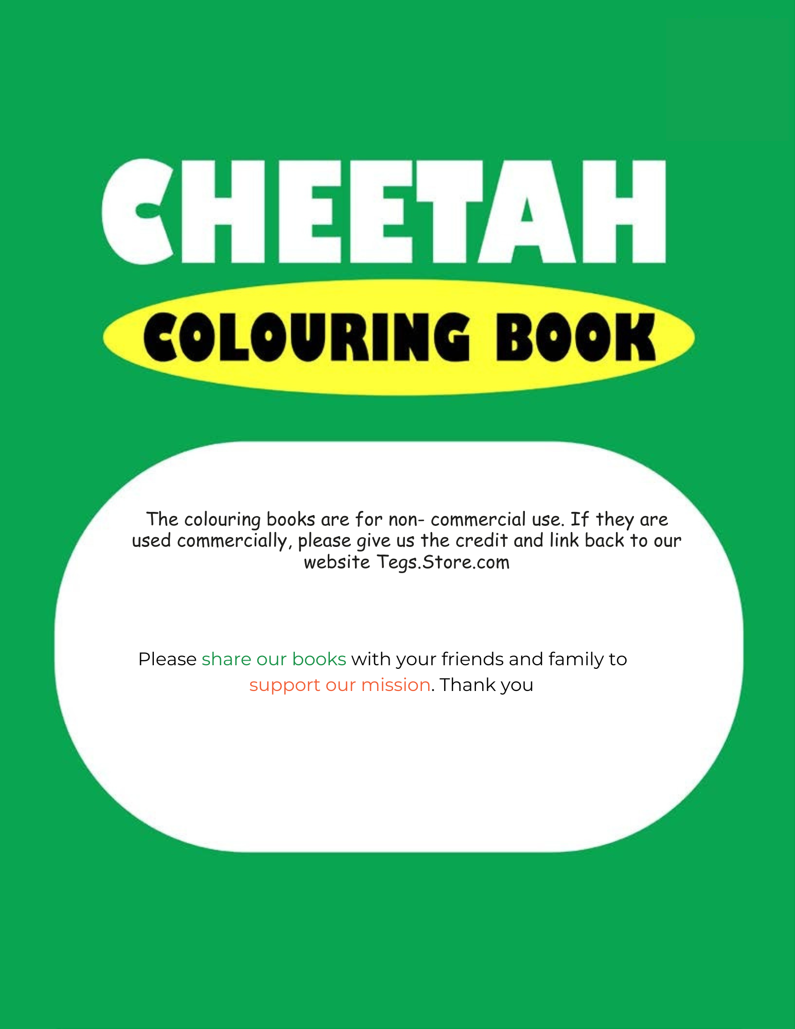 Cheetah Coloring Book - Image 5