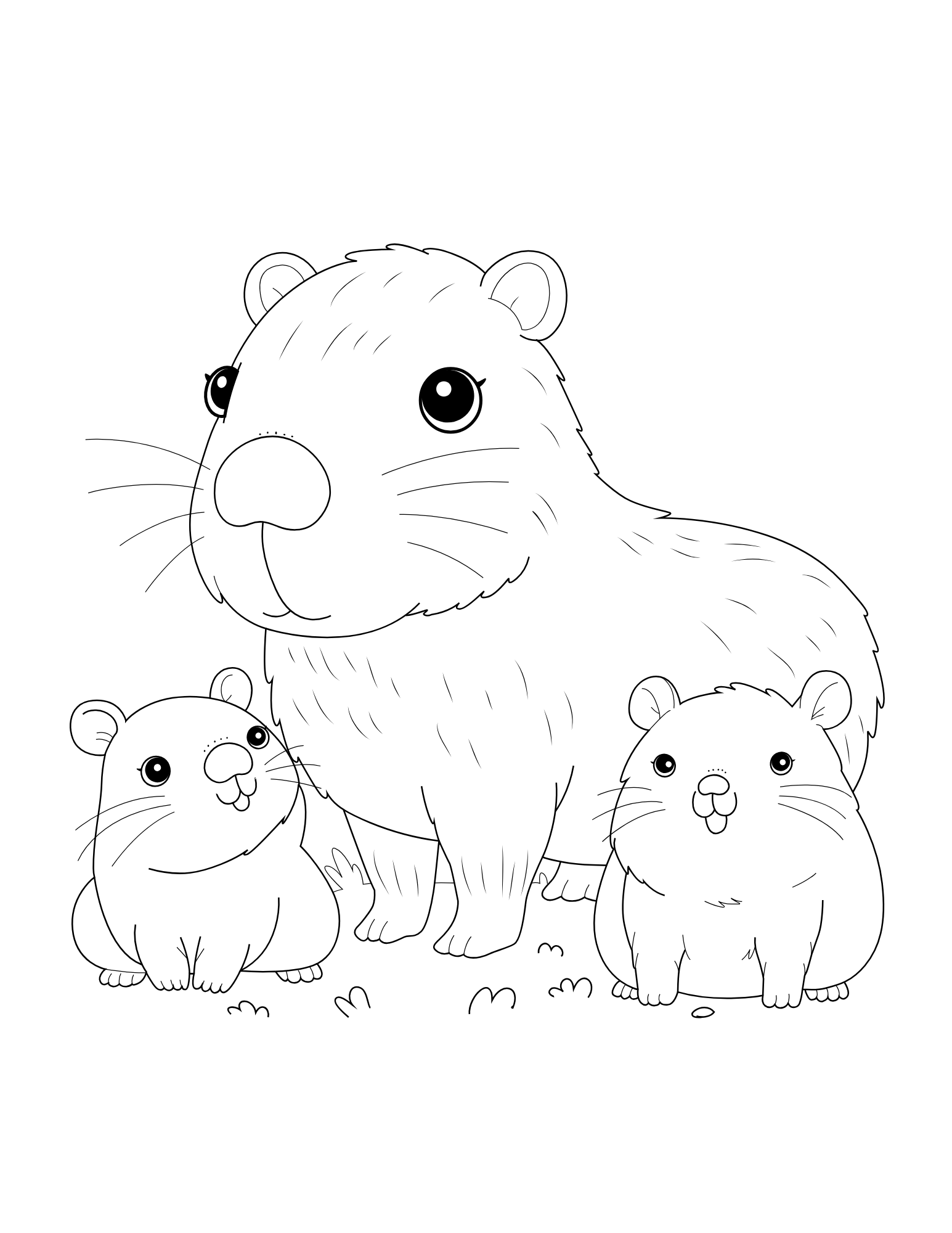 Capybara Coloring Book - Image 2