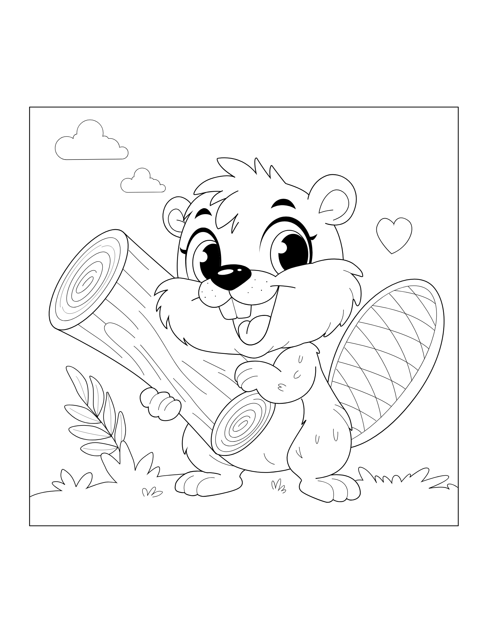 Beaver Coloring Book - Image 2