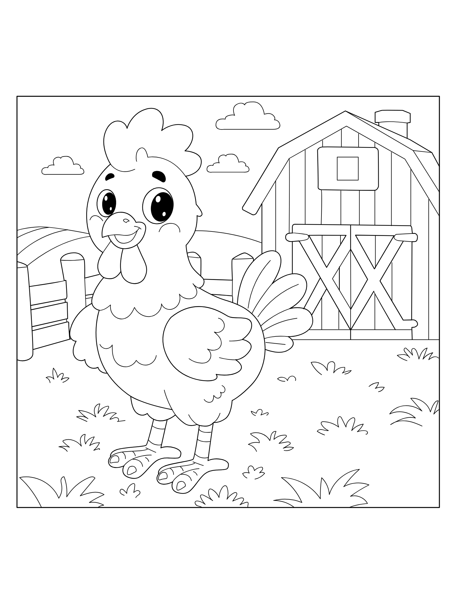 Chicken Coloring Book - Image 2