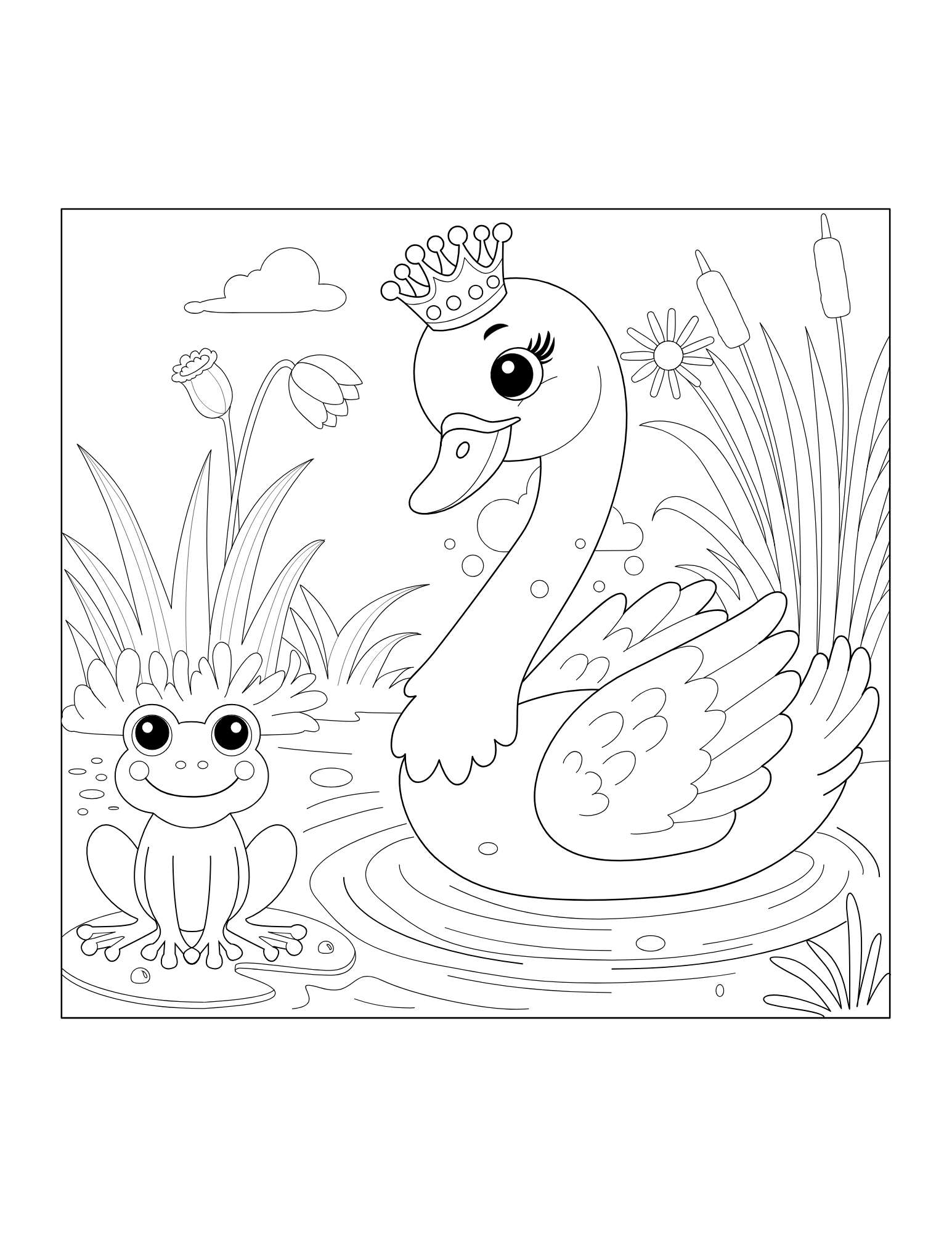 Swan Coloring Book - Image 3