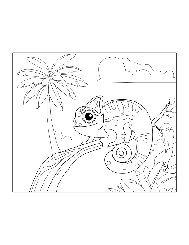 Chameleons Coloring Book - Image 2