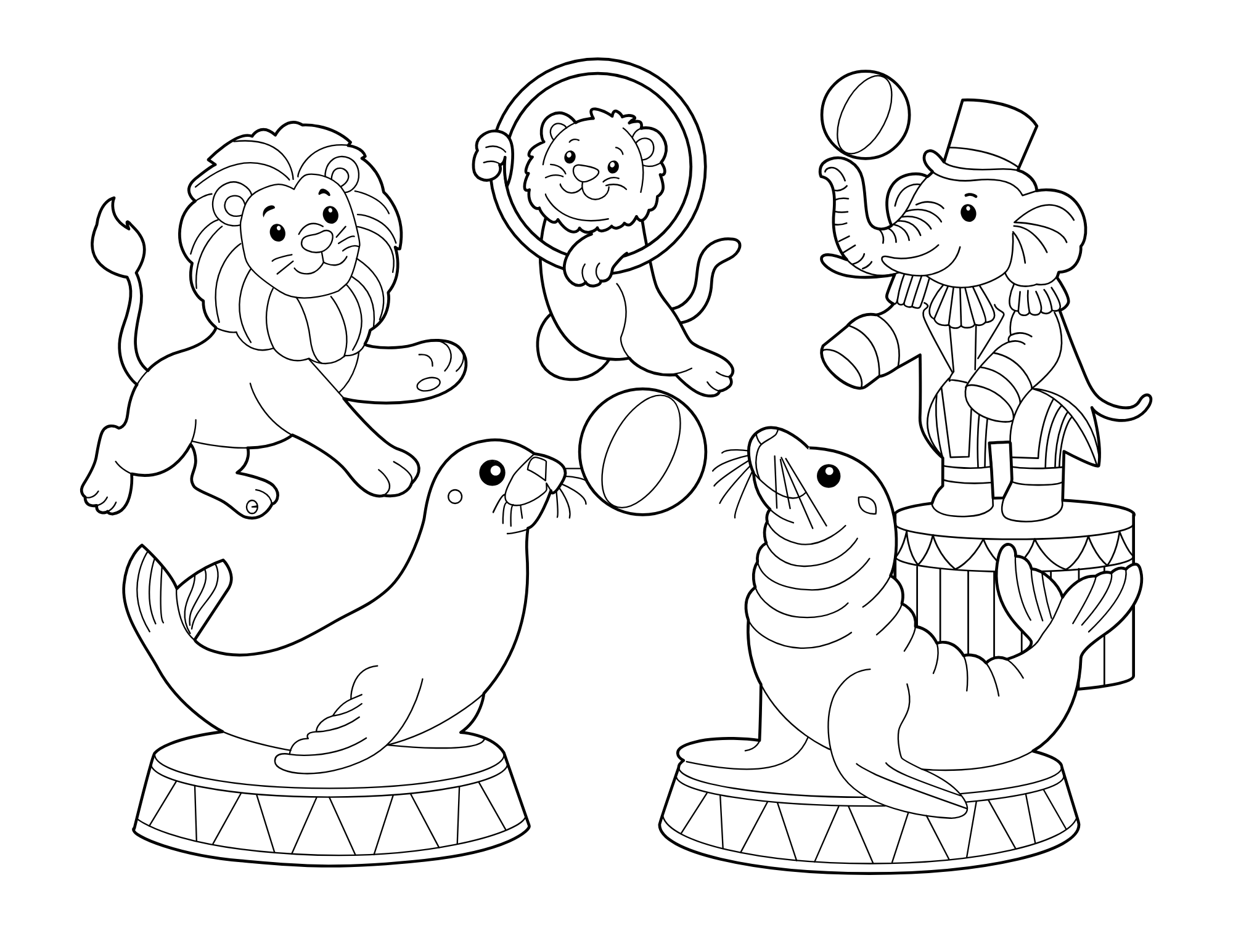 Circus Coloring Book - Image 2
