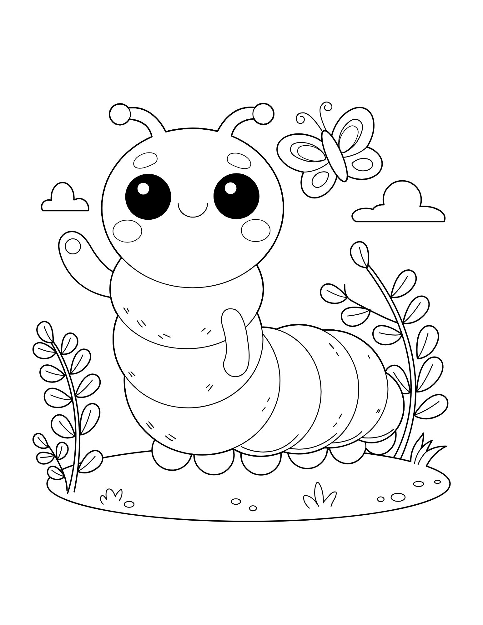 Caterpillar Coloring Book - Image 2