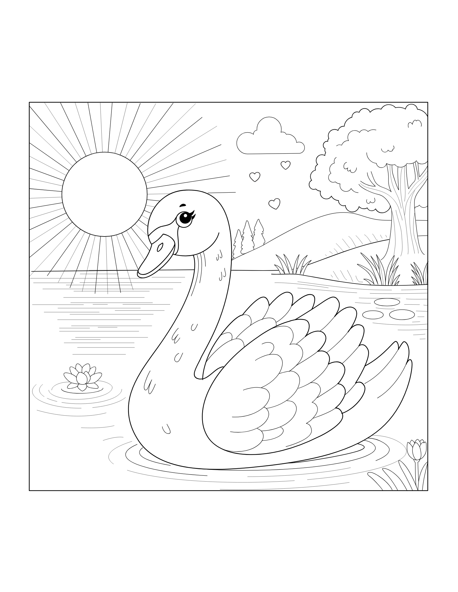 Swan Coloring Book - Image 4