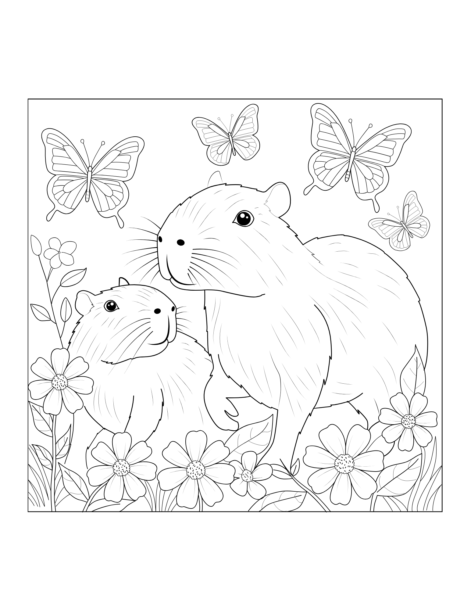 Capybara Coloring Book - Image 4