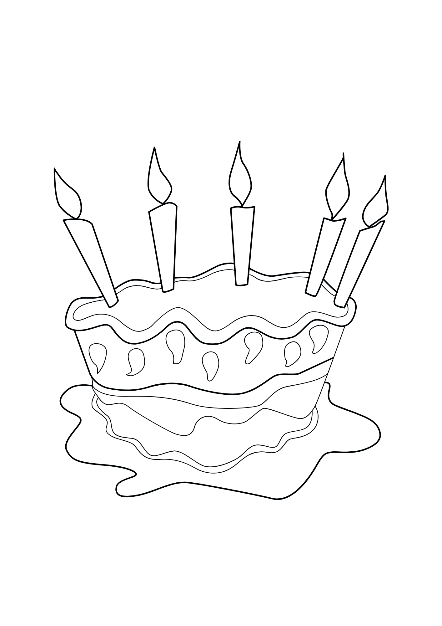 Cake and Icecream Coloring Book - Image 3