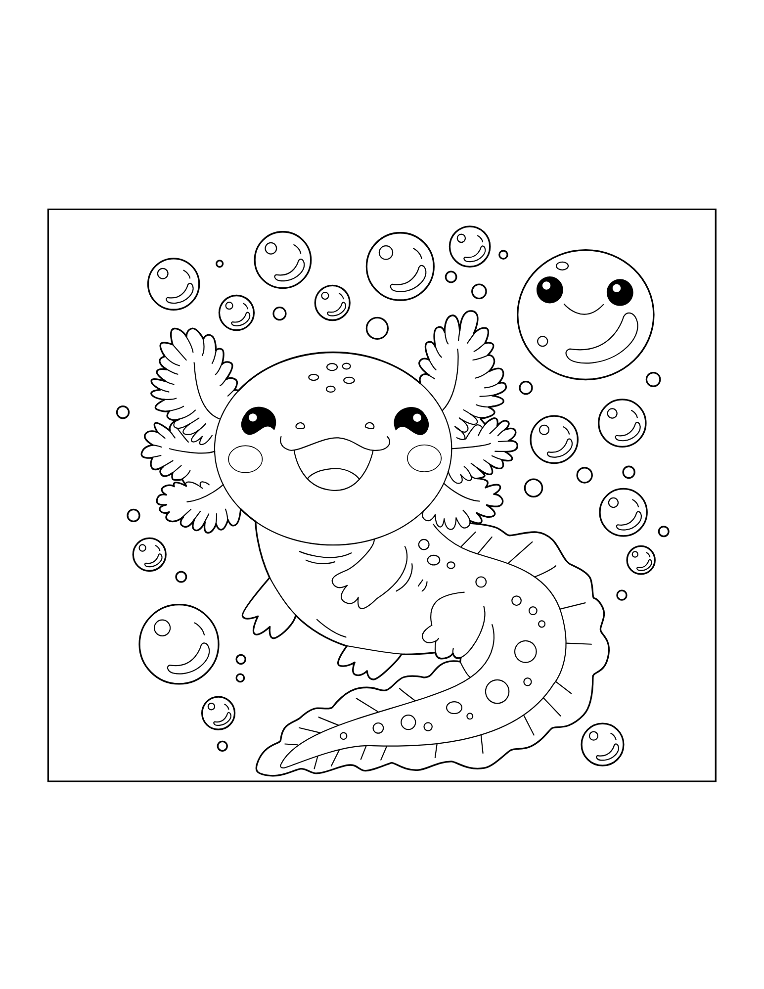 Axolotls Coloring Book - Image 3