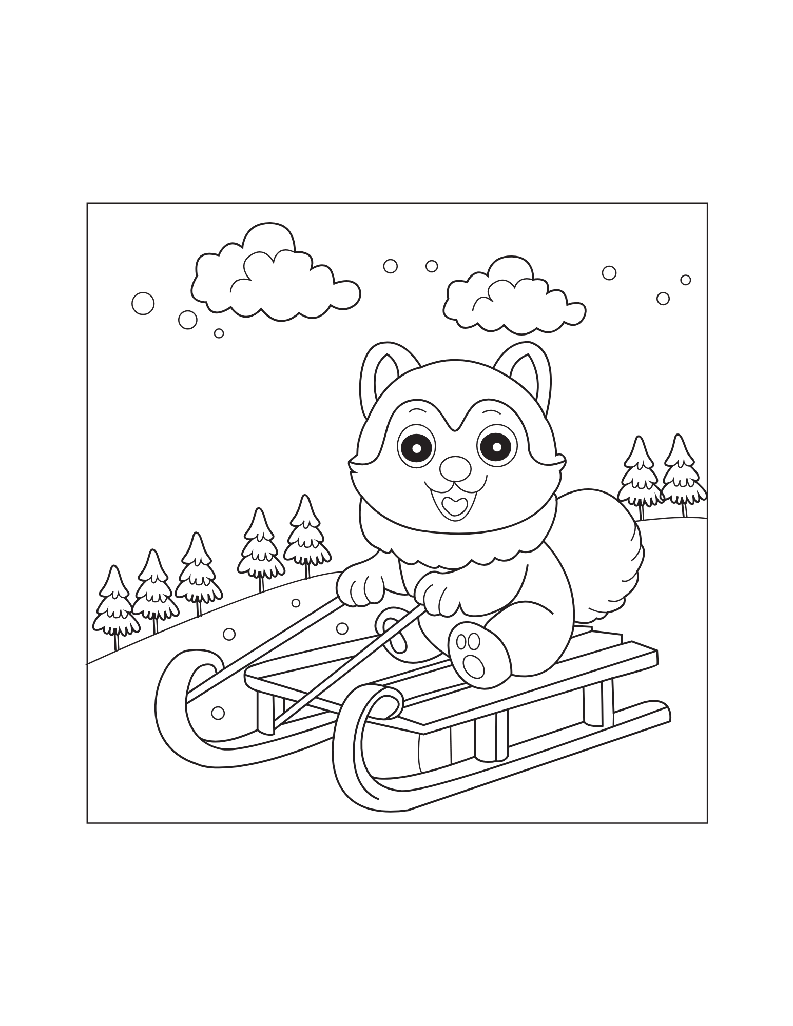 Husky Coloring Book - Image 3