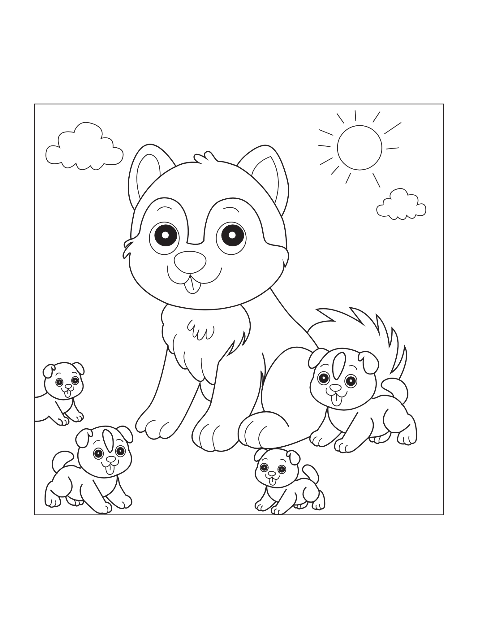Husky Coloring Book - Image 4