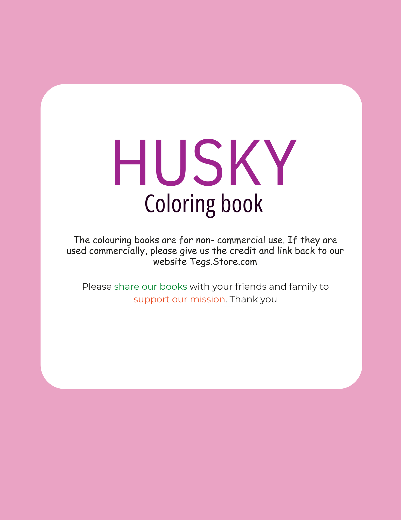 Husky Coloring Book - Image 7