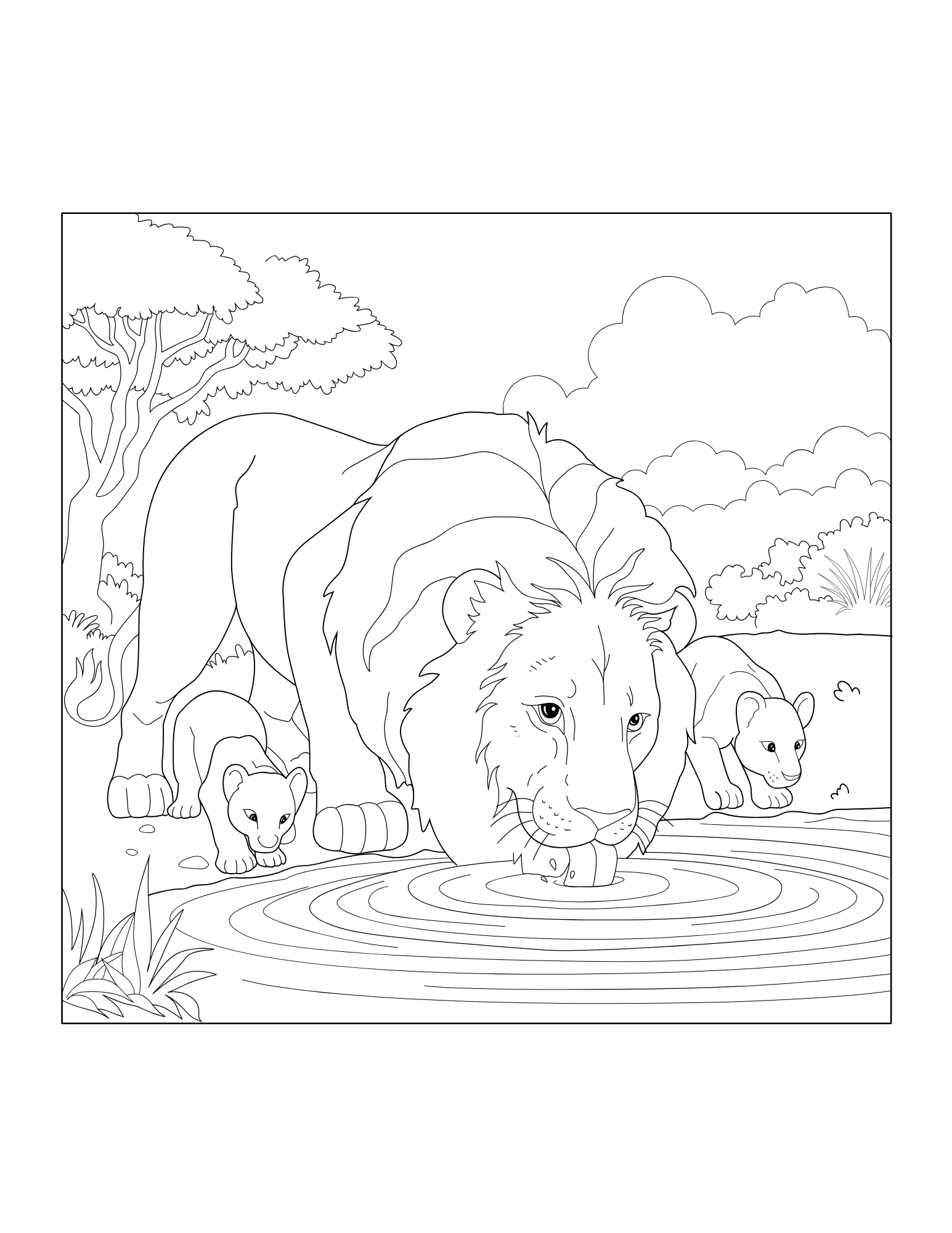 Lion Coloring Book - Image 3