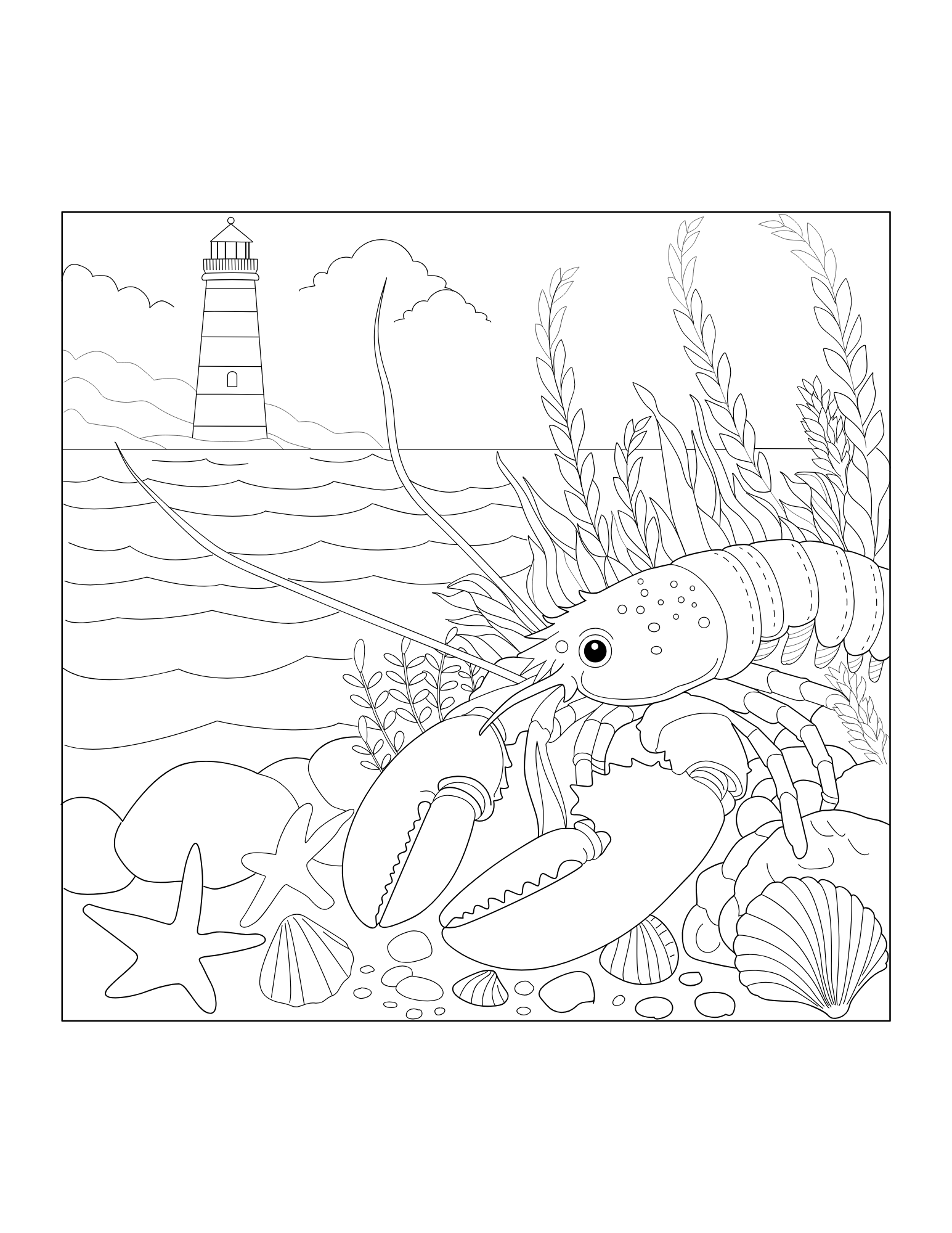 Lobster Coloring Book - Image 3