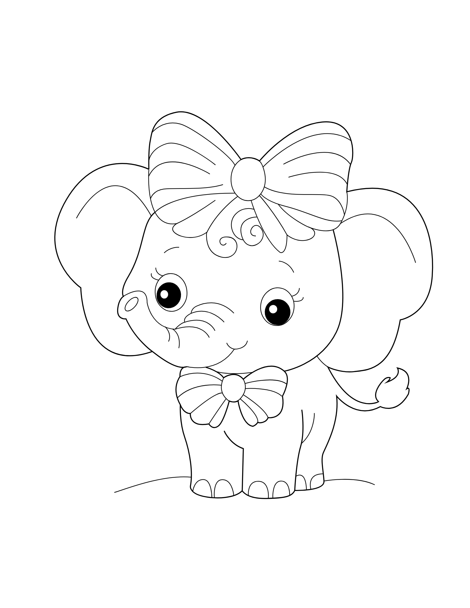 Elephant Coloring Book - Image 2