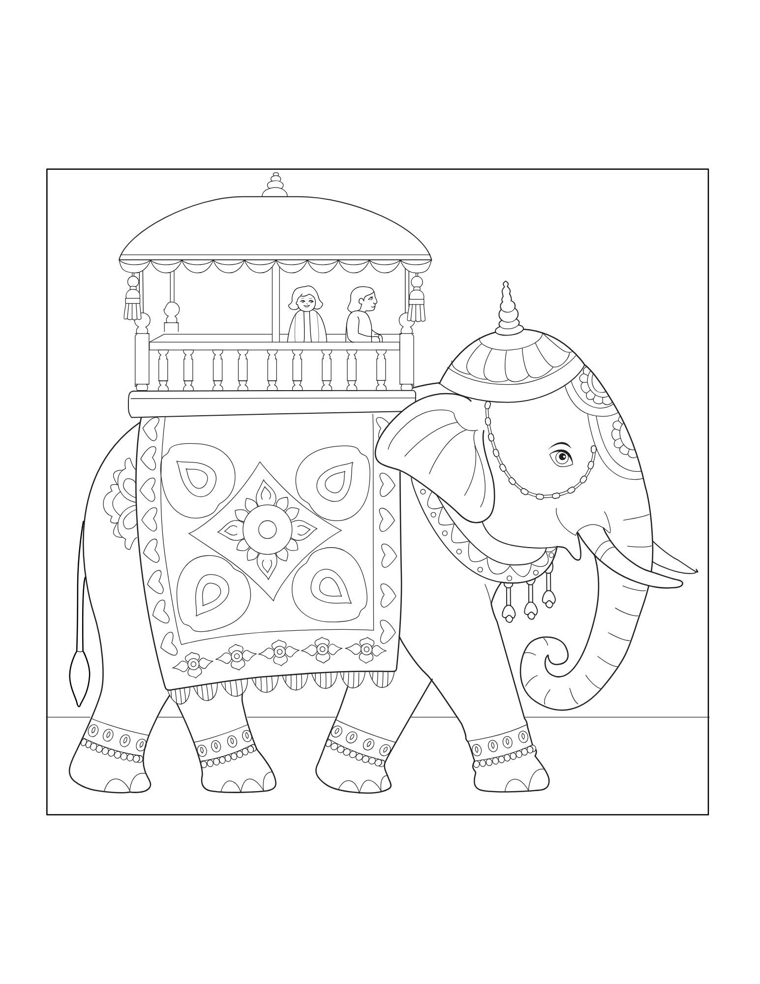 Elephant Coloring Book - Image 3