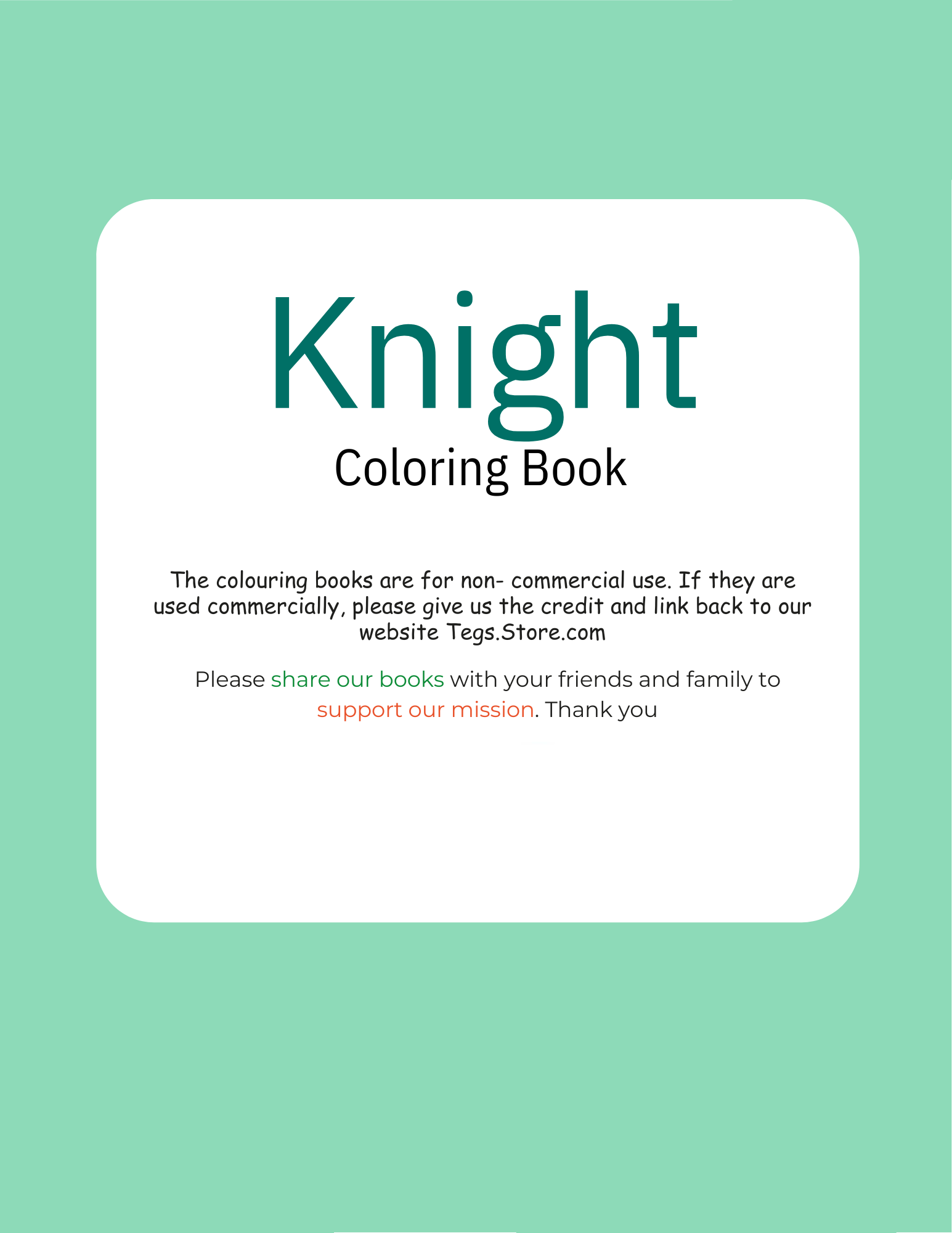 Knight Coloring Book - Image 5