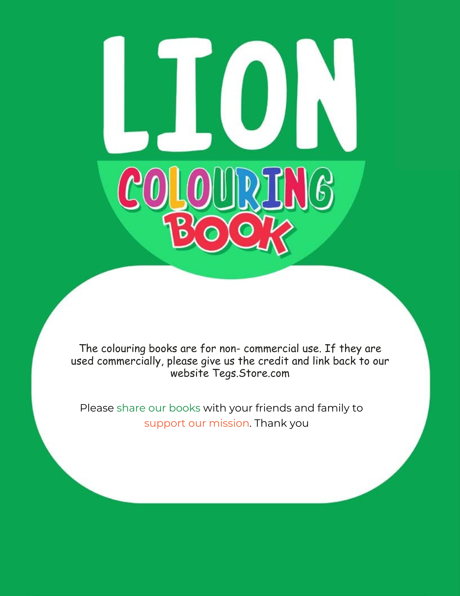 Lion Coloring Book - Image 5