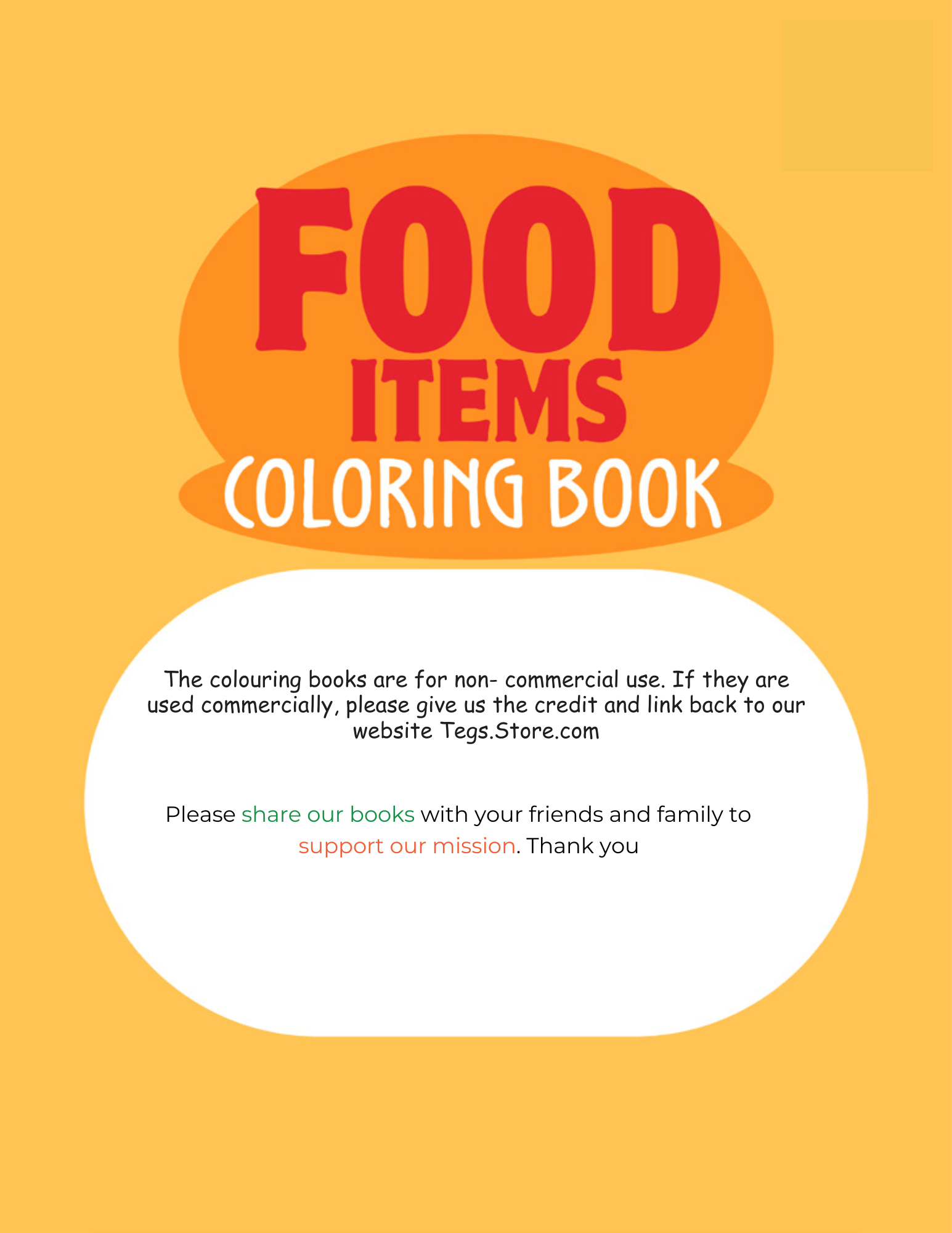 Food Items Coloring Book - Image 5