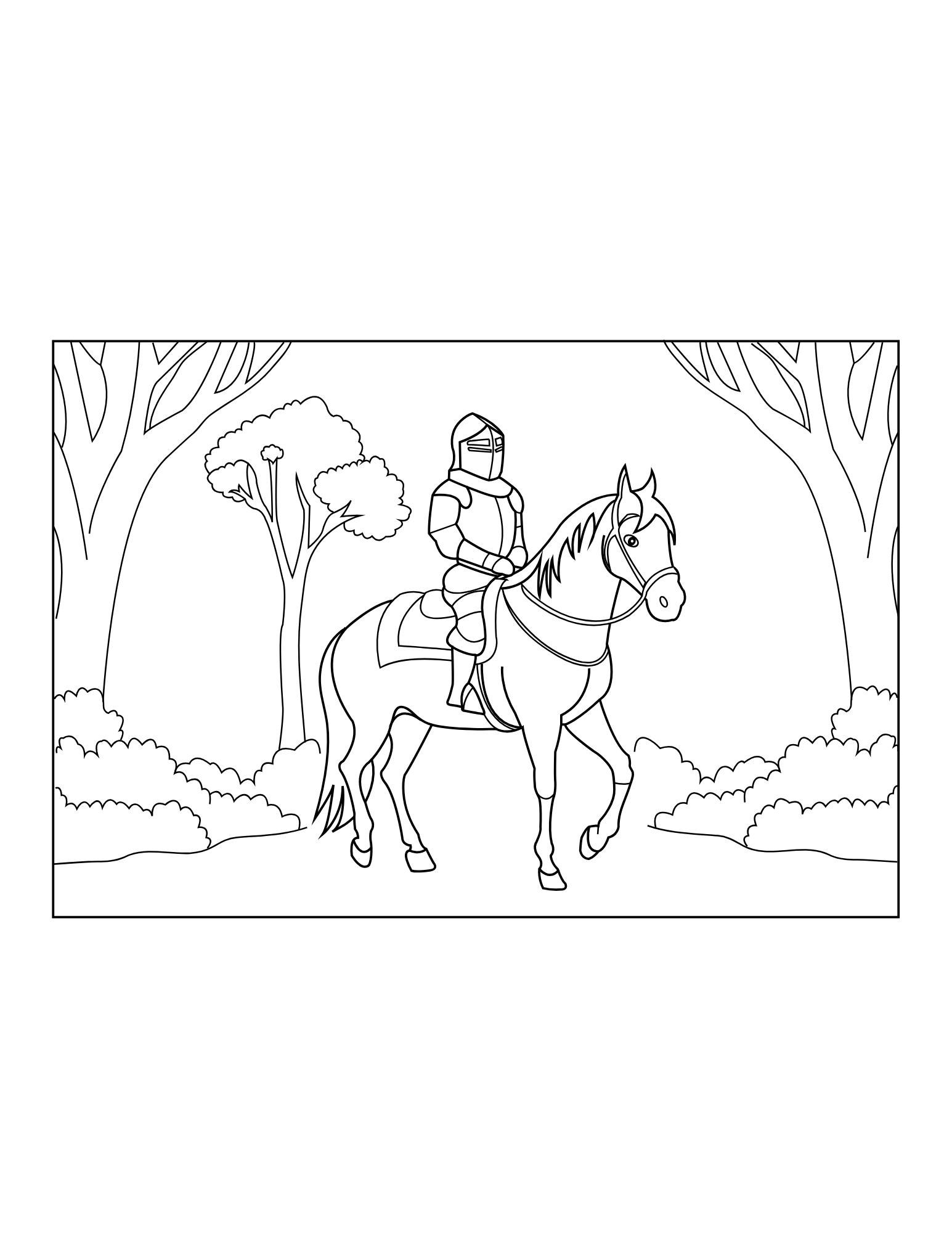 Knight Coloring Book - Image 2