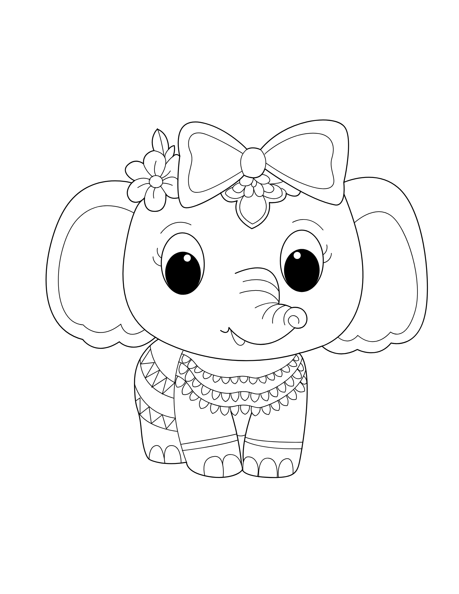 Elephant Coloring Book - Image 4