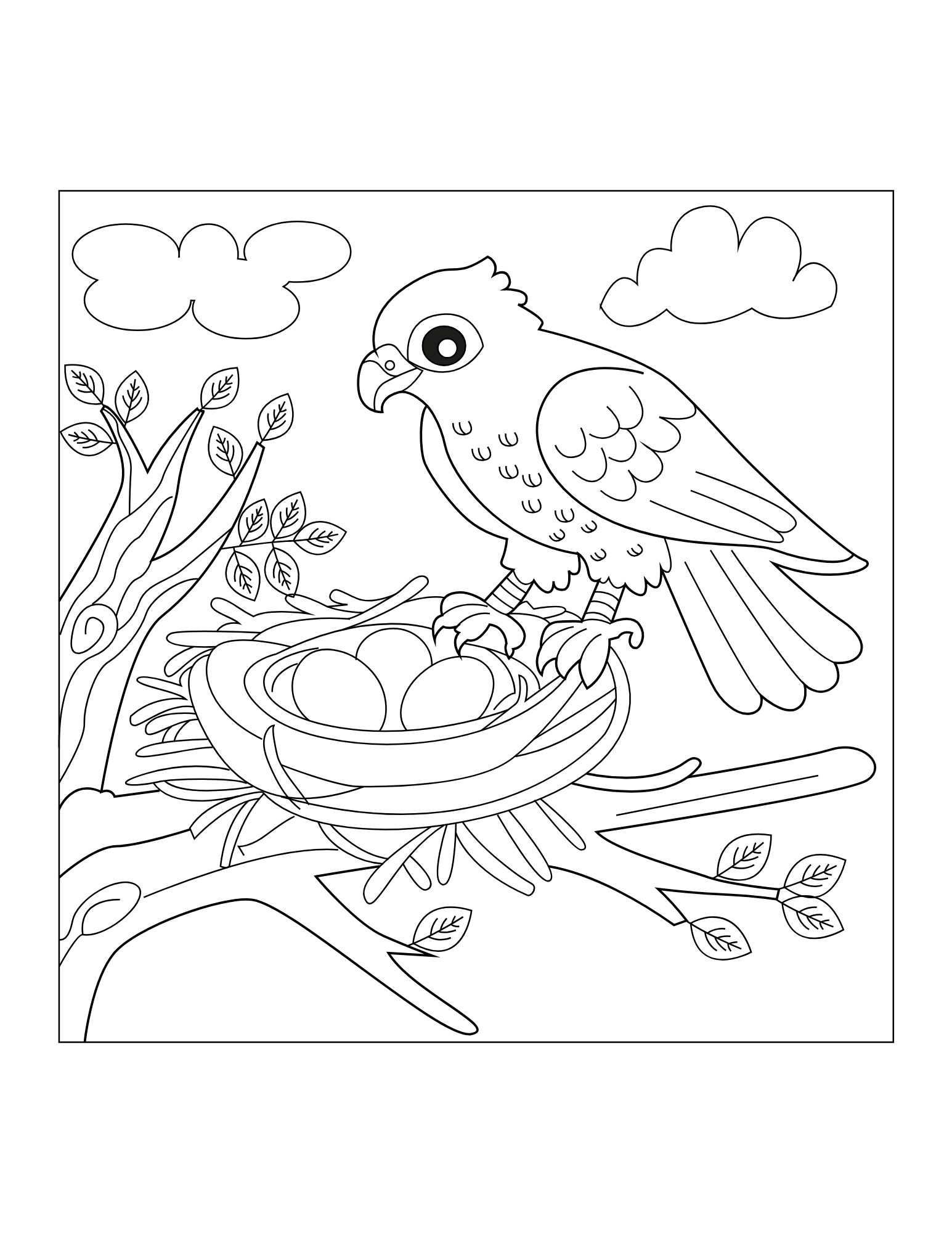 Hawk Coloring Book - Image 4