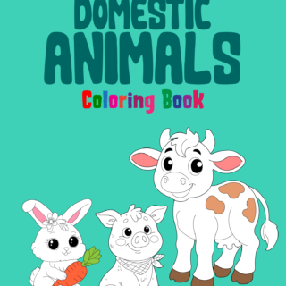 Domestic Animal Coloring Book