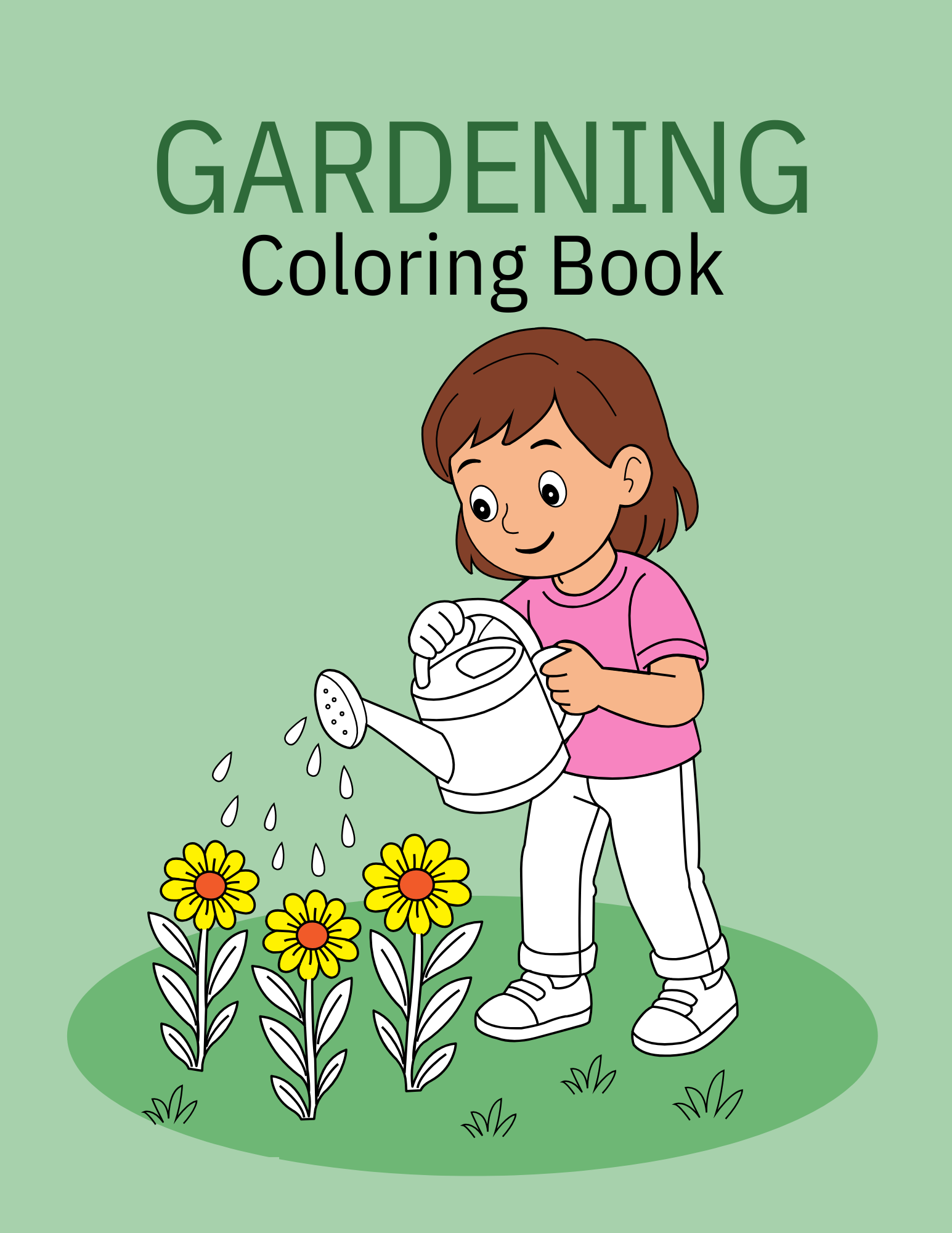 Gardening Coloring Book